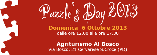 Domenica 6 ottobre è Puzzle’s Day 2013!